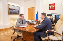 Глава Минприроды России Дмитрий Кобылкин и Министр геологии СССР Евгений Козловский обсудили мировые тенденции развития геологоразведки